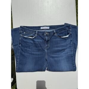 Signature By Levi Strauss Mid Rise Skinny Crop Size 18